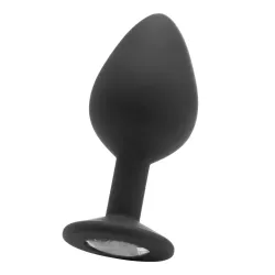 Ouch! Plug diamond Large – 7 x 3.5 cm Noir